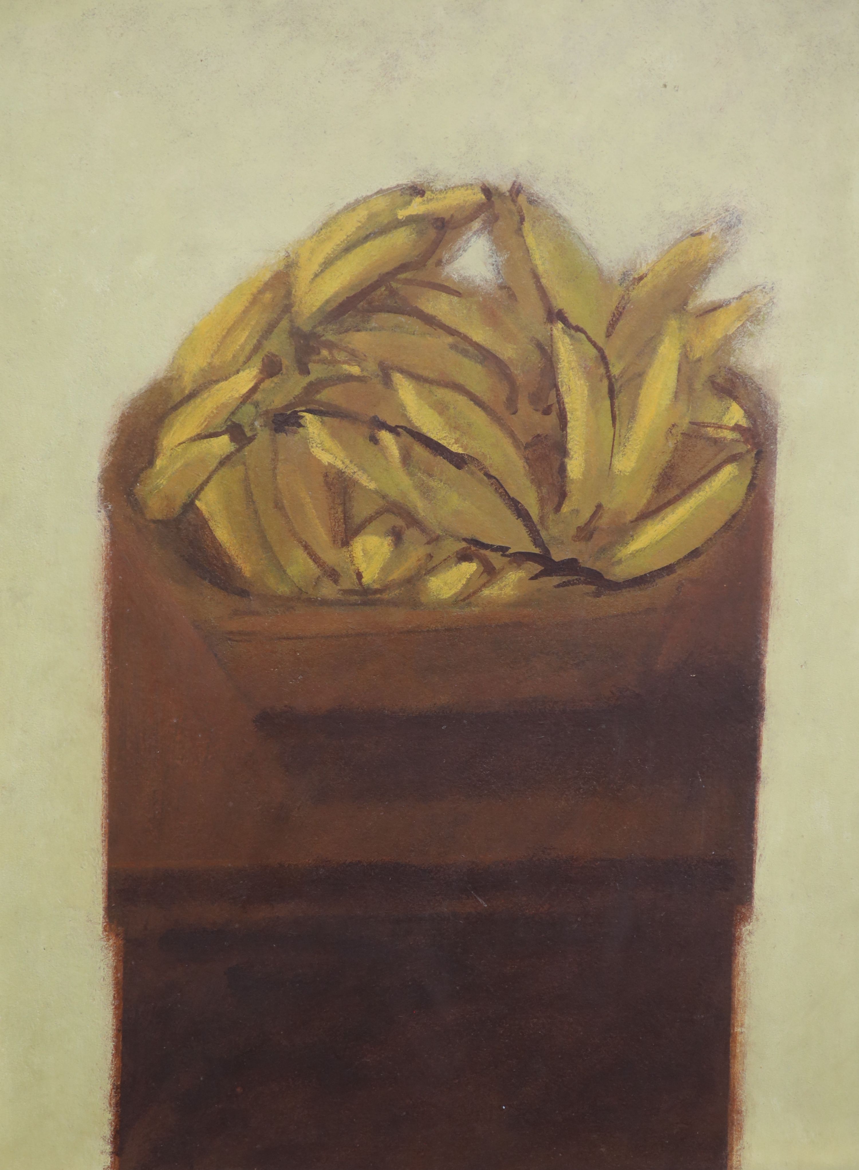 Carlos Scliar (Brazilian, 1920-2001), Camela c Bananas, oil on board, 74 x 54cm